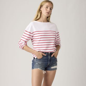 Levi's 501 Original High Rise Shorts - Womens - 23 - Blue