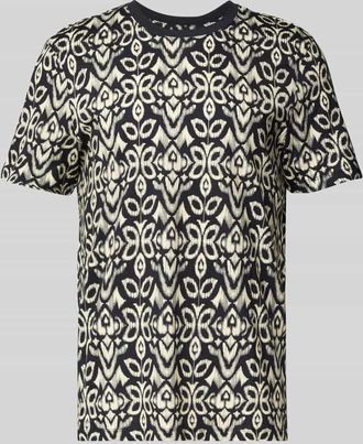 Mc Neal T-Shirt im Allover-Look mit Rundhalsausschnitt in Black, Größe XXXL