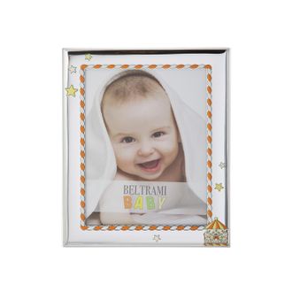 BELTRAMI Portafoto bambini foto 13x18 cm giostra con argento Miro Silver