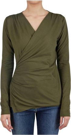 Kiton Regular Solid Shirt - Dames - Blouses - Groen - S - Overhemden