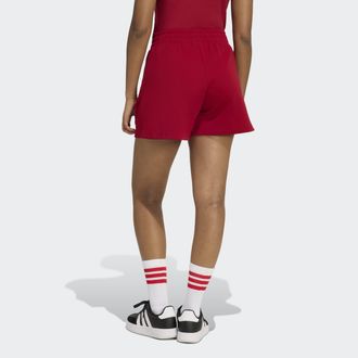 adidas Shorts ADIDAS SPORTSWEAR FUTURE ICONS SMALL LOGO, Damen, Gr. XXL, N-Gr, active maroon, normal, gr., Obermaterial: 68% Baumwolle, 32% Polyester, Hosen 