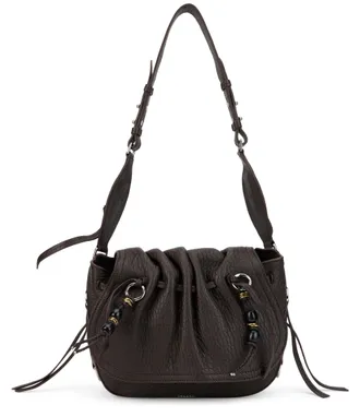 Isabel Marant Womens Shoulder Bag Bolton Chocolate Lambskin Leather