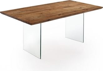 Oresteluchetta Mesa De Madera Maciza Acabado Roble Cm. Al.76 X P.90 X L.180