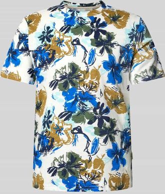 Blend T-Shirt mit geripptem Rundhalsausschnitt Modell JEMO in Weiss, Größe M