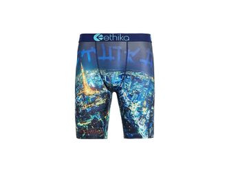 Ethika Tokyo Pulse Mens Underwear Black/Blue : 2XL, Polyester/Spandex