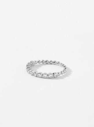 Simons Womens Rhinestone row ring
