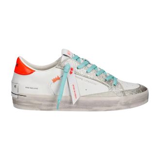 Crime London Schoenen, Dames, Wit, 38 EU, Leer, Sneakers