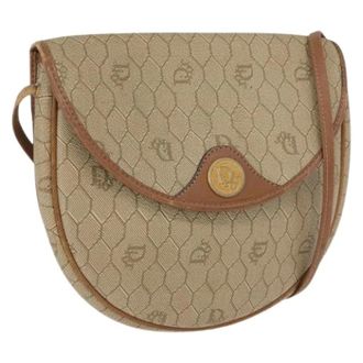 Dior Pre-owned Vintage Schoudertas - Dames - Pre-owned - Beige - Maat: ONE Size Leer