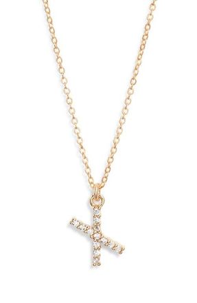 Set & Stones Gemma Initial Necklace in Gold /X at Nordstrom