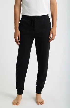 BOSS Waffle Knit Joggers in Black at Nordstrom, Size Xx-Large
