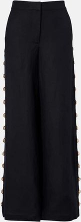 SIMKHAI Pantaloni a gamba larga in misto lino