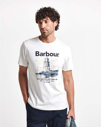 Barbour Harbourside T-Shirt - White