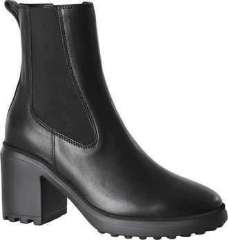 Hogan Enkellaars - Dames - Laarzen met Hak - Zwart - 36 EU - Leer - Schoenen