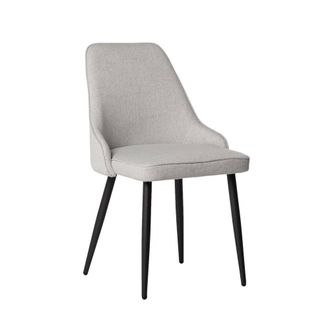 Klast Silla de comedor de tela gris 52x87 cm
