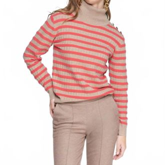 Vilagallo Sweater In Beige And Red