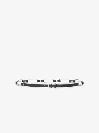 Michael Kors Chain Link Leather Belt