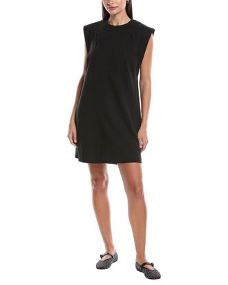 Grey State Pleated Sweatshirt Dress