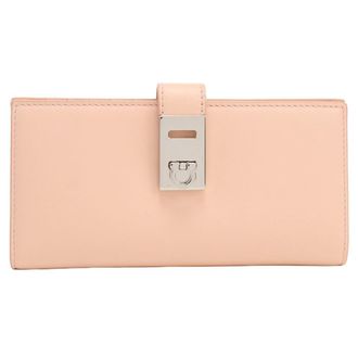 Ferragamo Leather Long Wallet (Bi-Fold) (Pre-Owned)
