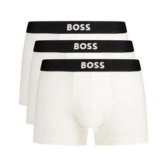 HUGO BOSS Katoenen boxershorts met comfortabele pasvorm - Heren - Onderbroek - Wit - S - Katoen - Ondergoed