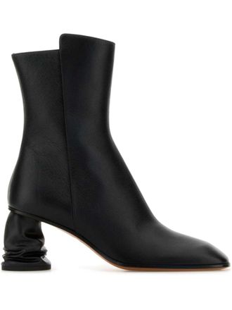 Alexander McQueen Stivali 70mm in pelle - Nero