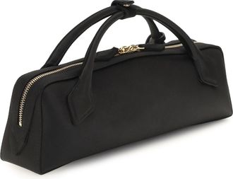 Alaia Womens Clutch Le Teckel Satin Black Silk Bags