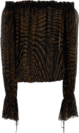 Blumarine Brownblack Exterior: Viscose Maglie Sweater
