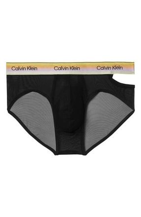 Calvin Klein Pride Sheer Mesh Briefs in Black at Nordstrom, Size X-Large