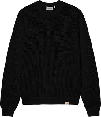 Carhartt Work in Progress Stockton Sweater - Heren - Ronde hals truien - Zwart - M - Katoen - Truien & Vesten