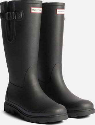 Hunter Mens Hunter Field Downpour Adjustable Boot Rubber Mens Black Wellington Boots - Size: UK 11 / eu 45/46 / us 12