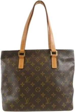 Louis Vuitton Pre-owned Tote Bags, female, Brown, Size: ONE SIZE Pre-owned Canvas Tote Bag