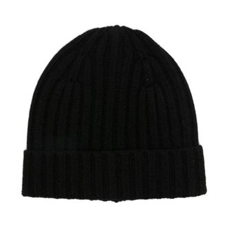 Be You Accessoires, Dames, Zwart, ONE Size, Kasjmier, Ribbed Cashmere Beanie