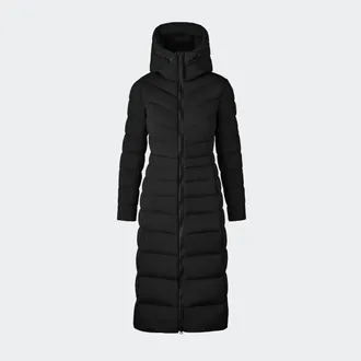 Canada Goose Manteau long Clair de Black Label (Femmes, Black, TTG)