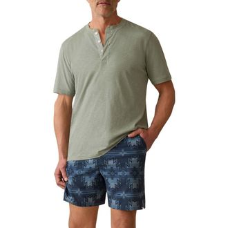 Faherty Sunwashed Organic Cotton Henley in Sage Creek at Nordstrom Rack, Size Xx-Large