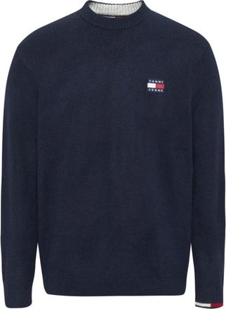 Tommy Jeans Essenti&euml;le Katoenen Ronde Hals Trui Blauw - Heren - Ronde hals truien - Blauw - 2XL - Katoen - Truien & Vesten