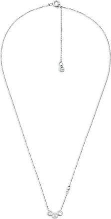 Michael Kors Collana con tre pietre - Argento