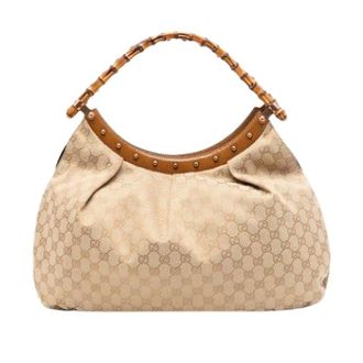 Gucci Pre-owned Shoulder Bags, female, Beige, Size: ONE SIZE Pre-owned Hobo Bag