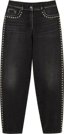 Twin-Set Bootcut Jeans - Dames - Loose Fit Jeans - Zwart - W25 - Katoen - Jeans