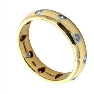 Tiffany & Co. Yellow Gold (18K) Platinum 950 Band Ring (Pre-Owned)
