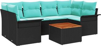 vidaXL Conjunto De Sof&aacute;s De Jard&iacute;n 7 Uds. 6-n&uacute;mero De Plazas Vidaxl