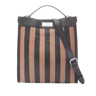 Fendi Pre-owned Fendi Raffia Peekaboo X-Lite Fit Satchel Ladies KPEGW41S3CV7LBRJ
