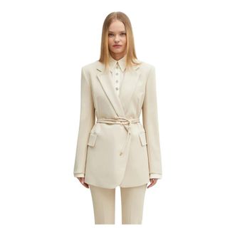 Sportmax Mujer, Chaquetas, Beige, Talla: M