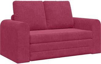 vidaXL Sof&aacute; cama Rojo vino 148 x 71 x 83 cm Terciopelo Vidaxl