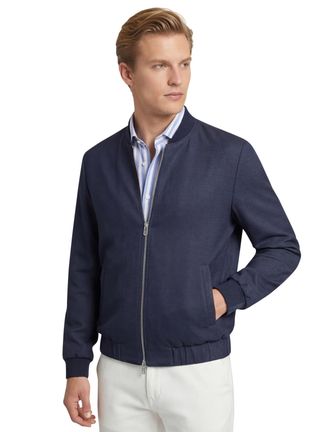 Bugatti bomberjas donkerblauw effen