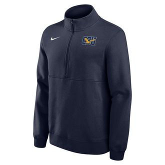 Nike Coppin State University Eagles Club Nike Mens College Fleece Half-Zip Top in Blue | M34407CPNS26-NVY