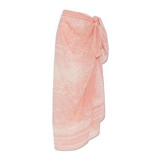 Balmain Pareo de Seda - Swimwear - Mujer - Rosa - ONE SIZE