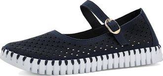 Ilse Jacobsen Tulip 3476 Womens Dress Flat Shoes Dark Indigo : EU 41 (US Womens 11) M, Faux Leather