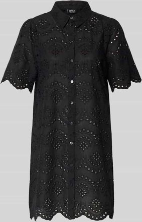 Only Ausgestelltes Freizeitkleid aus reiner Baumwolle Modell VALAIS in Black, Gr&ouml;&szlig;e XS