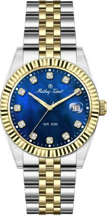 Mathey-Tissot Quartz Blue Mother of Pearl Dial Ladies Watch H250955A-B