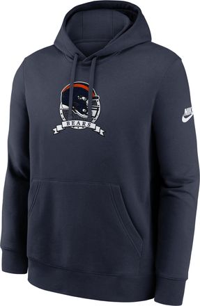 Nike Chicago Bears Rewind Club Nike Mens NFL Pullover Hoodie in Blue | NKDK41LQ7Q-TM9