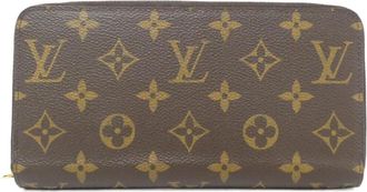 Louis Vuitton Coquelicots Marron Coated Canvas Long Wallet (Bi-Fold) (Pre-Owned)